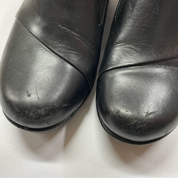 Dansko Rosaline Slip On Wedge in Black Burnished Nappa size 37 - Picture 7 of 11